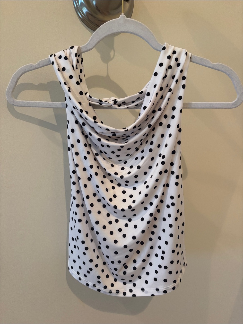 Target White Polka Dot Cowl Neck Camisole - Picture 1 of 2